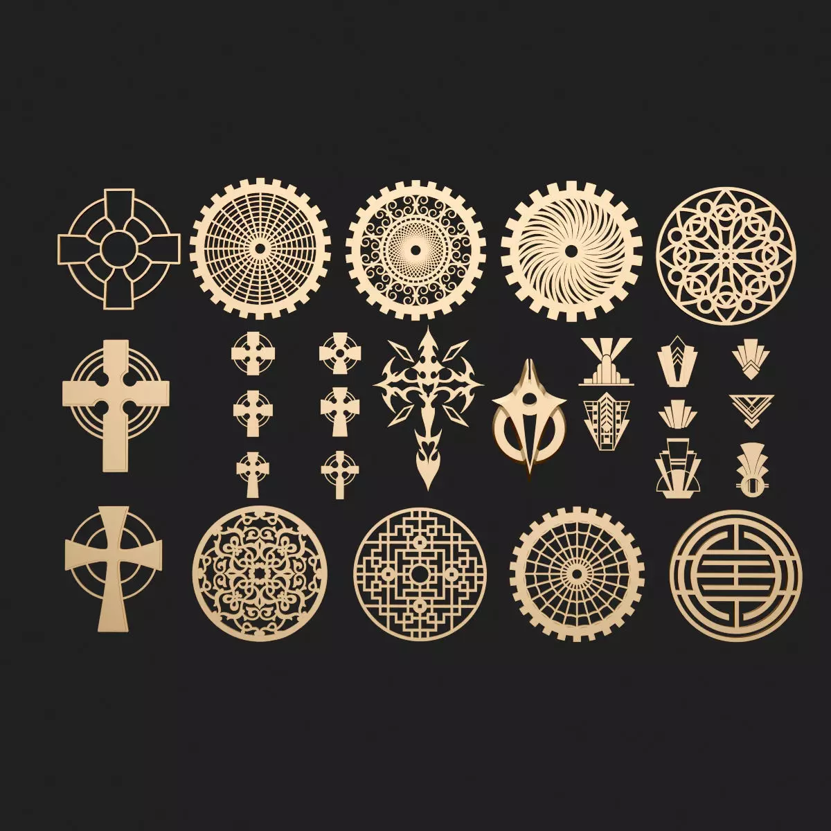 Mandala Collections 1 3D model_0