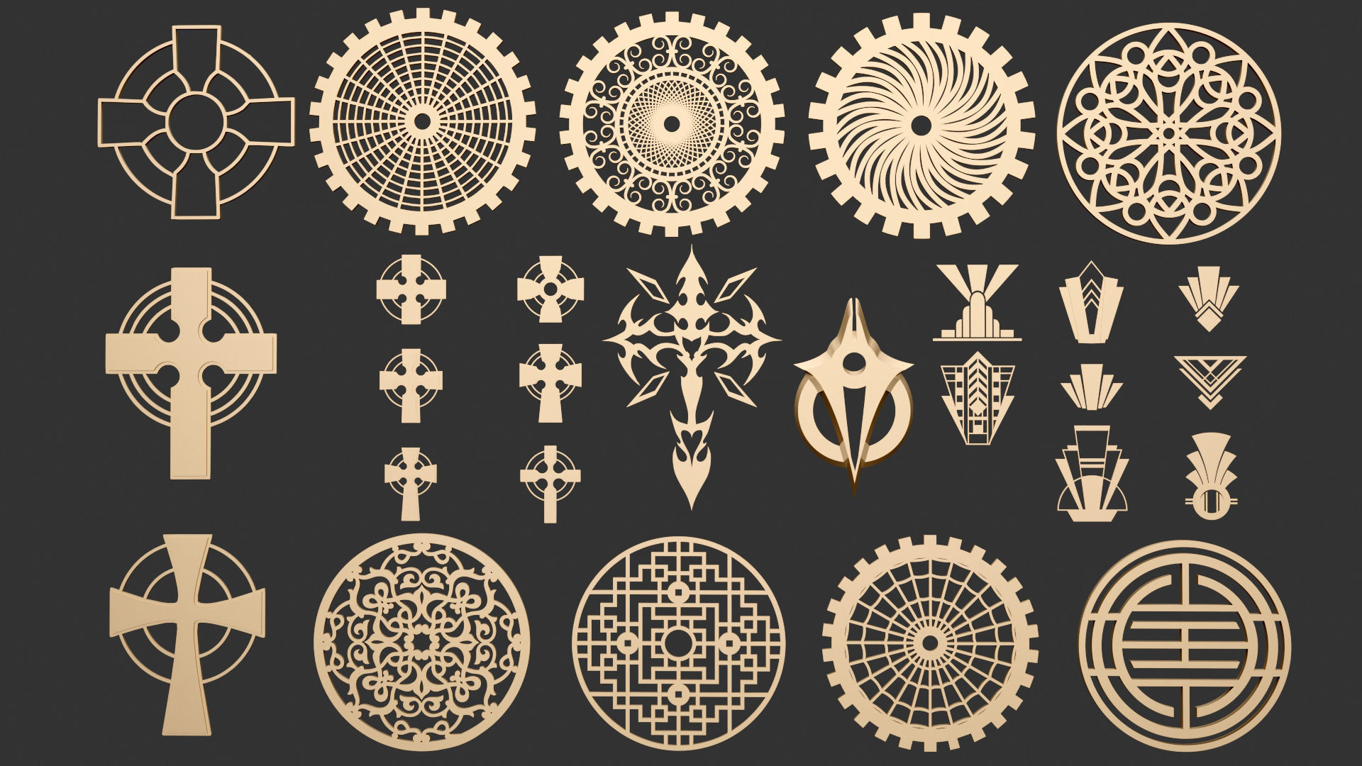 Mandala Collections 1 3D model_1