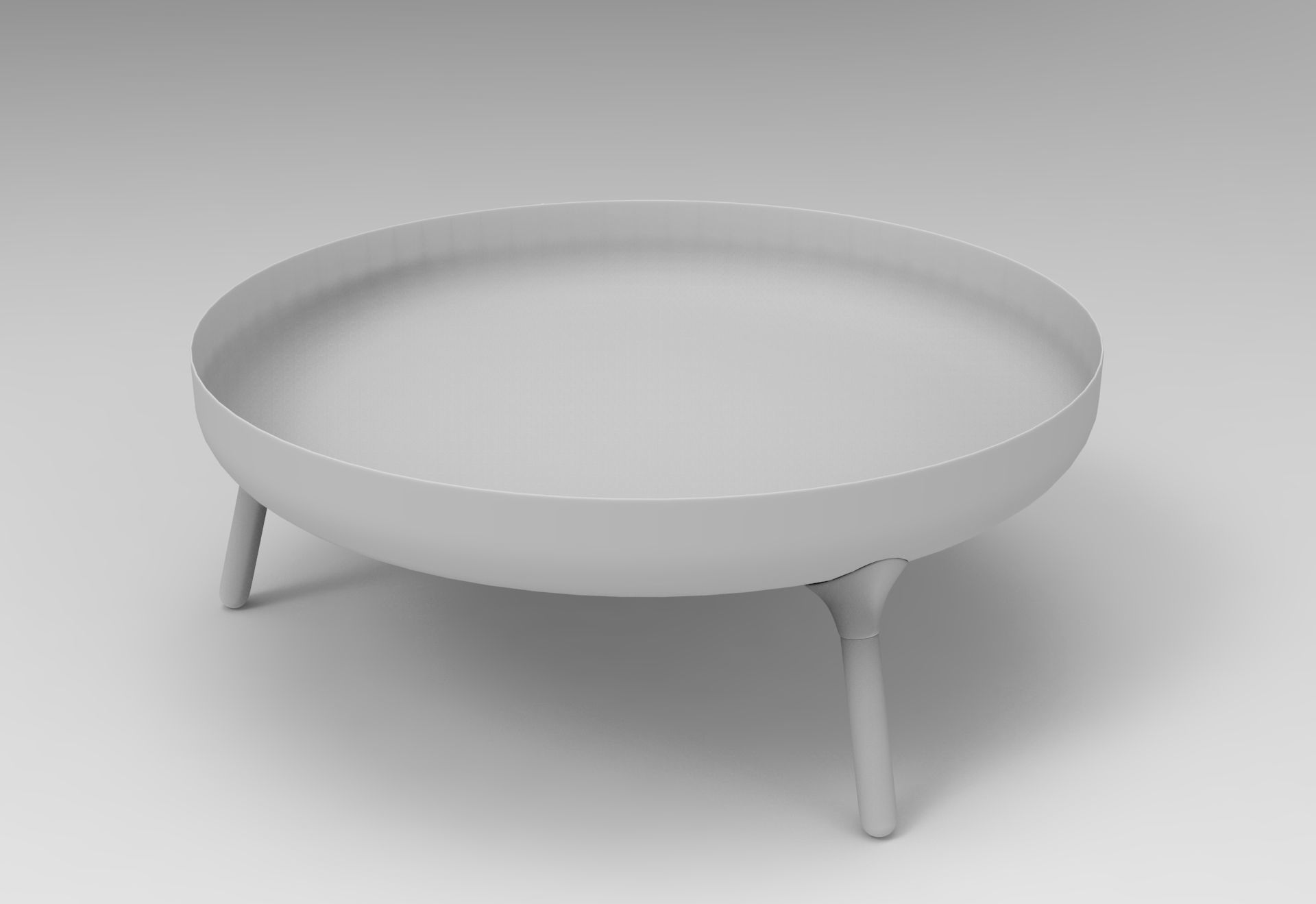 Fire Bowl Low-poly 3D model_8