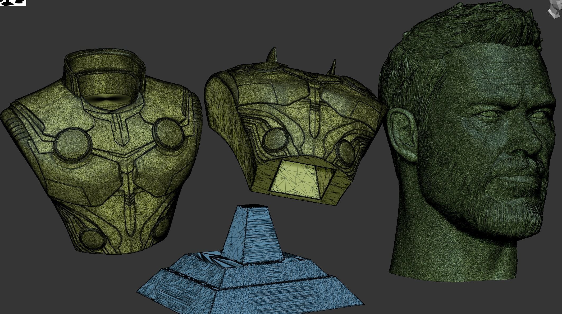 Thor- Chris Hemsworth Bust 3D print model_11