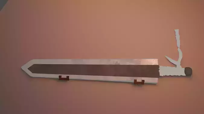 Guts sword Dragonslayer Low-poly 3D model