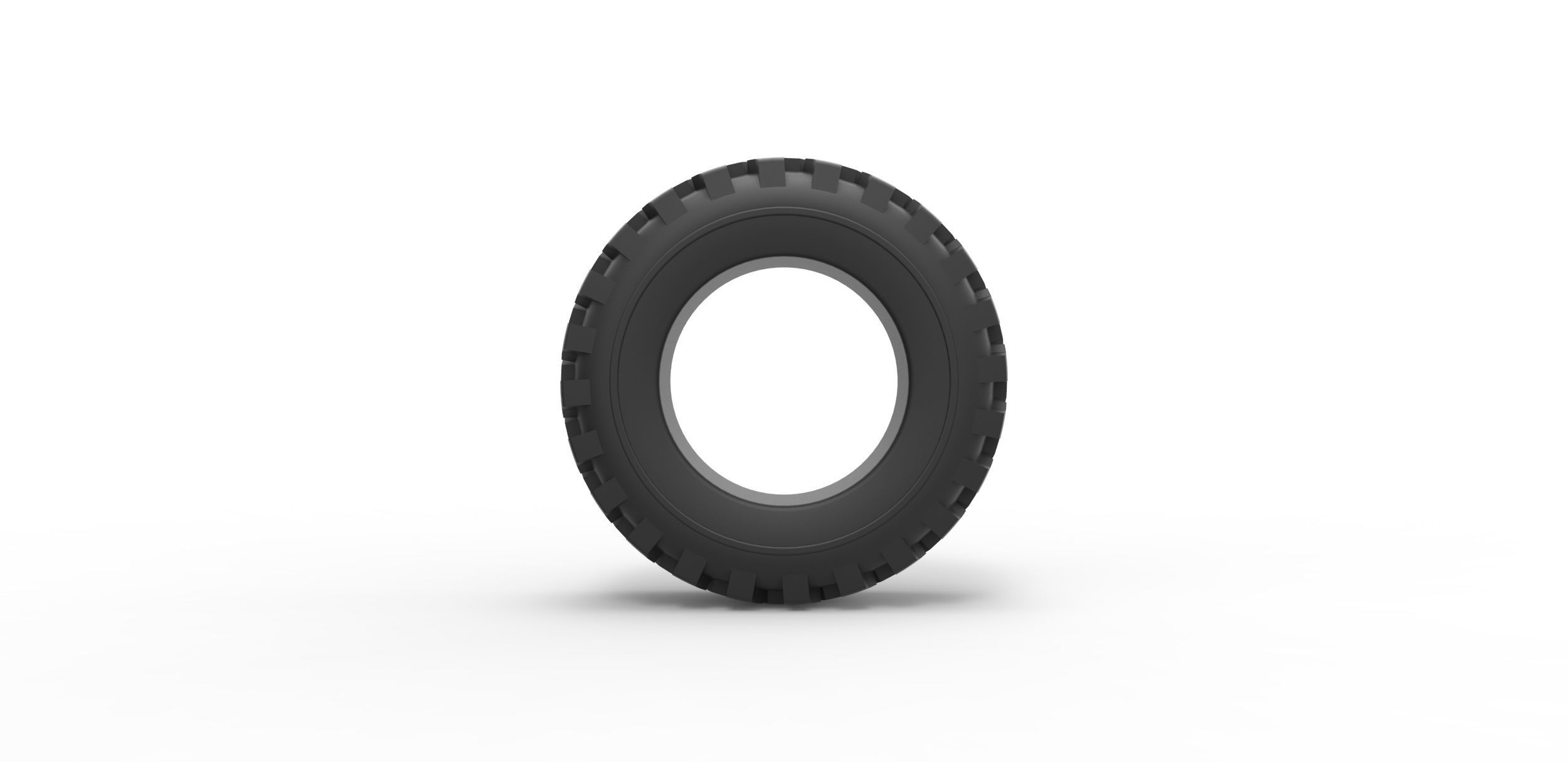 Offroad tire 43 Scale 1 to 25 3D print model_4