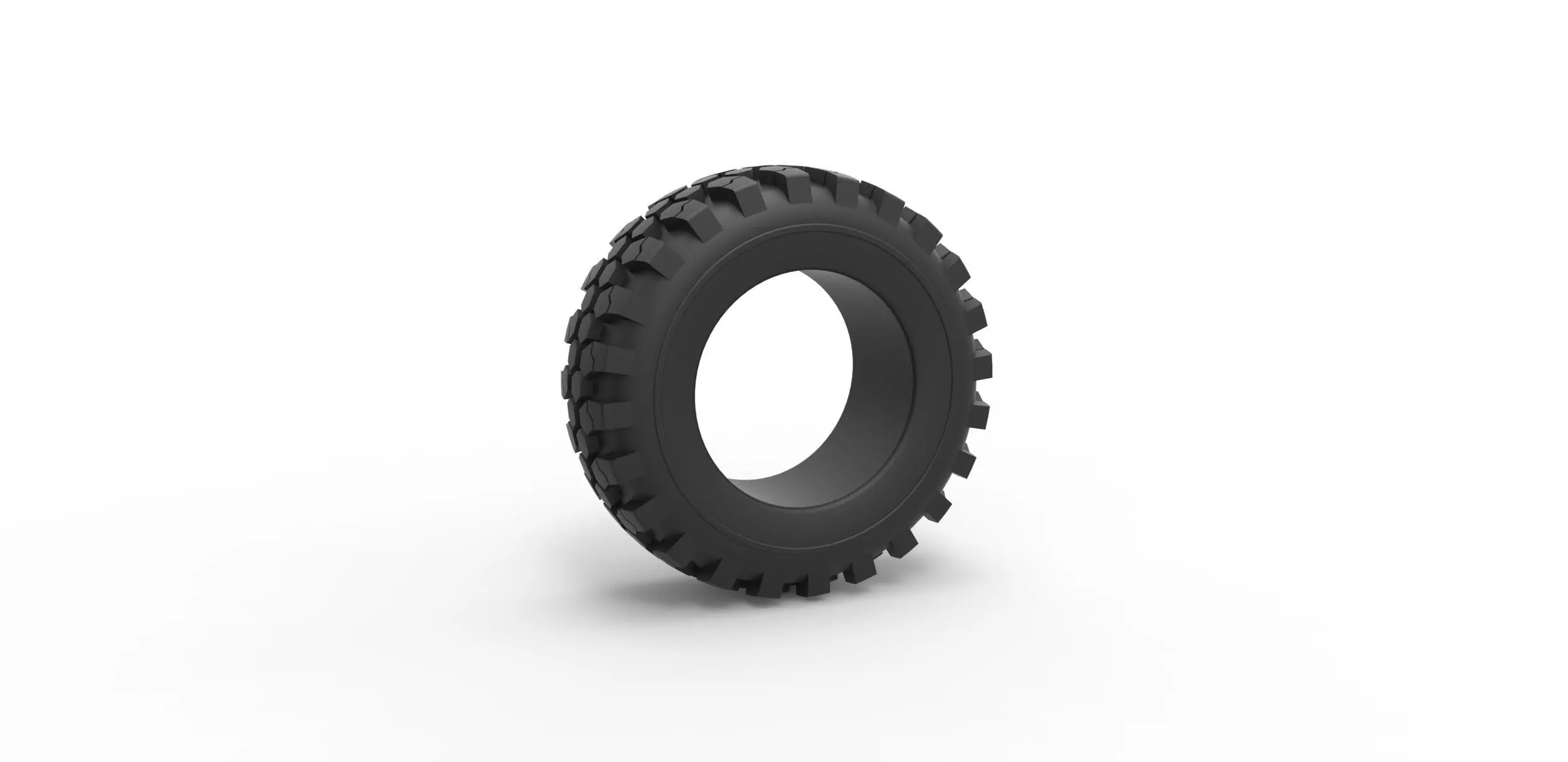 Offroad tire 43 Scale 1 to 25 3D print model_0