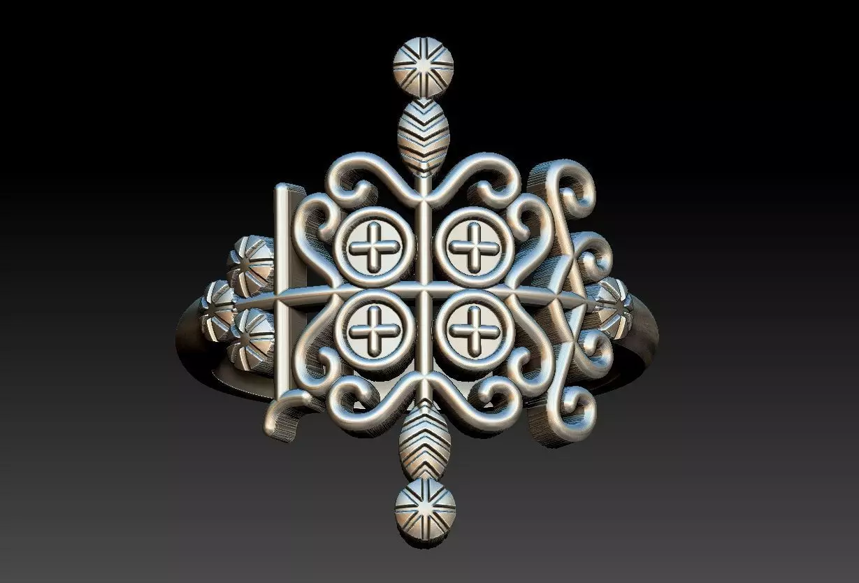 Papa Legba Ring 3D print model