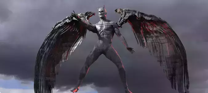 Fallen Angel Arch Dark Lord sculpture 3  3D model