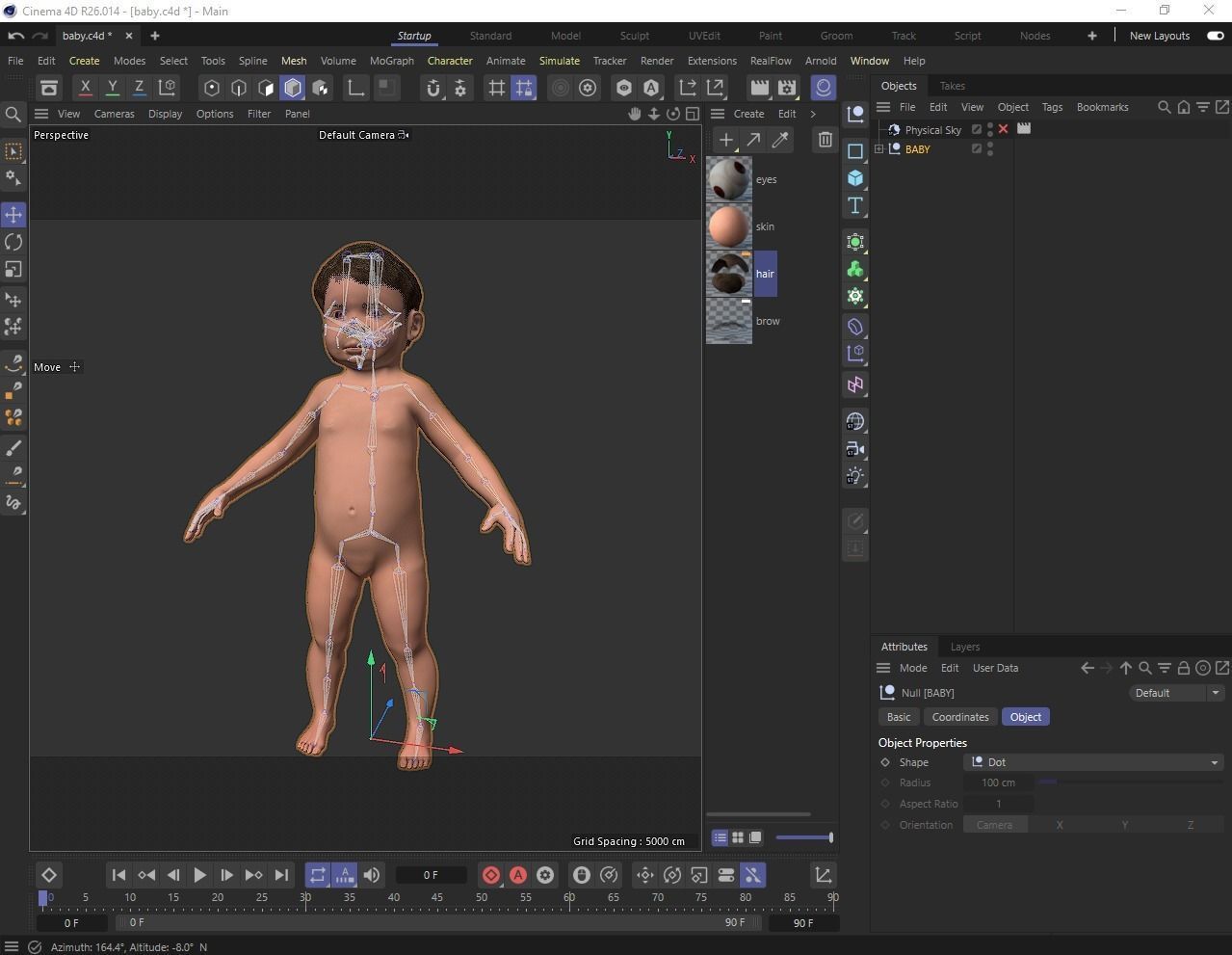 Realistic Child rigged Low-poly 3D model_11