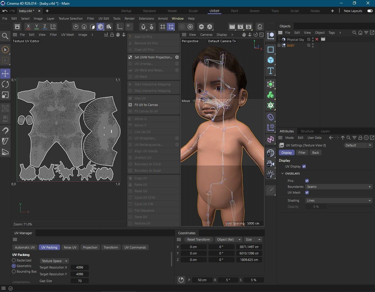 Realistic Child rigged Low-poly 3D model_12