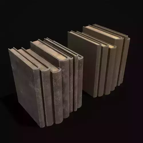 Simple Yellow Leather Books 