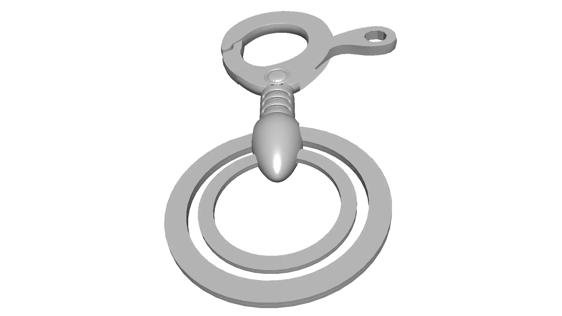 KEY HOLDER Low-poly 3D model_0