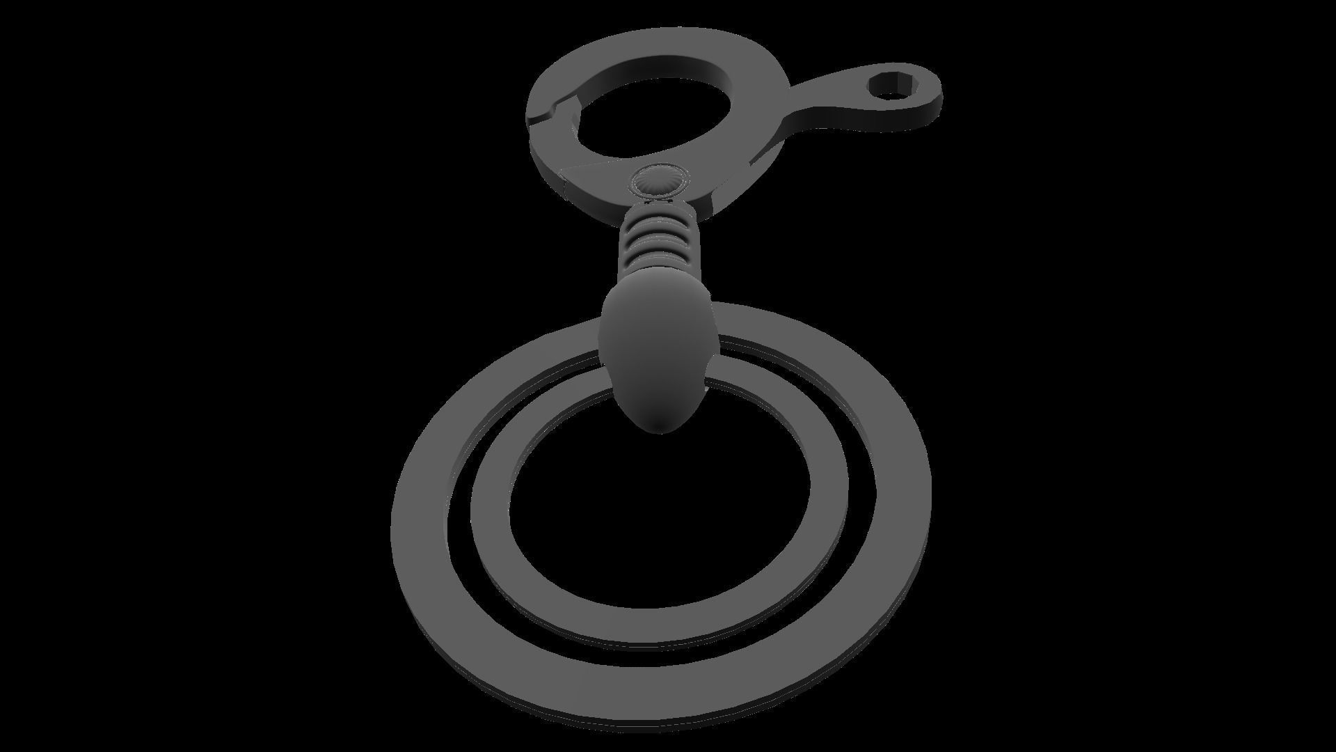 KEY HOLDER Low-poly 3D model_1