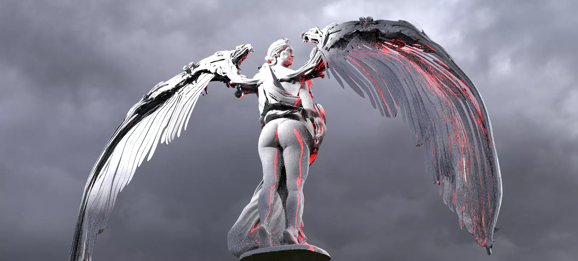 Fallen Angel Ark Wings  3D model_0
