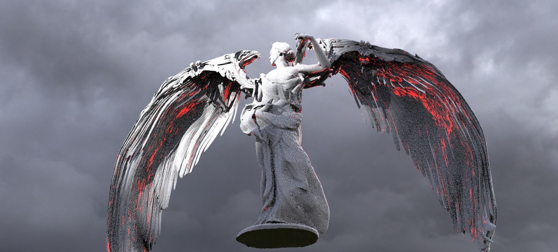 Fallen Angel Ark Wings  3D model_1