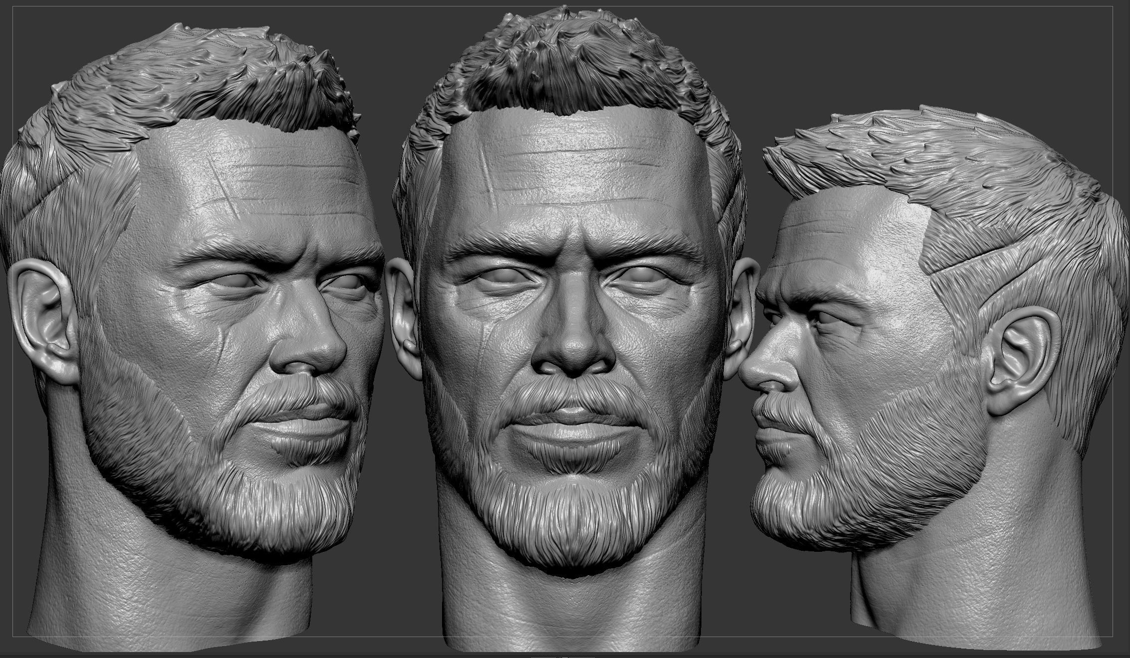 Thor- Chris Hemsworth Head 3D print model_5