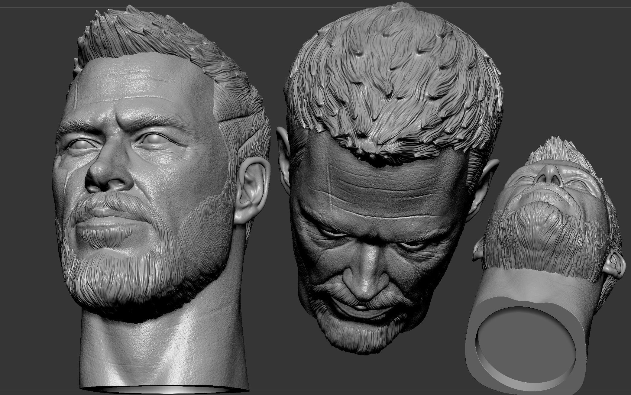 Thor- Chris Hemsworth Head 3D print model_9