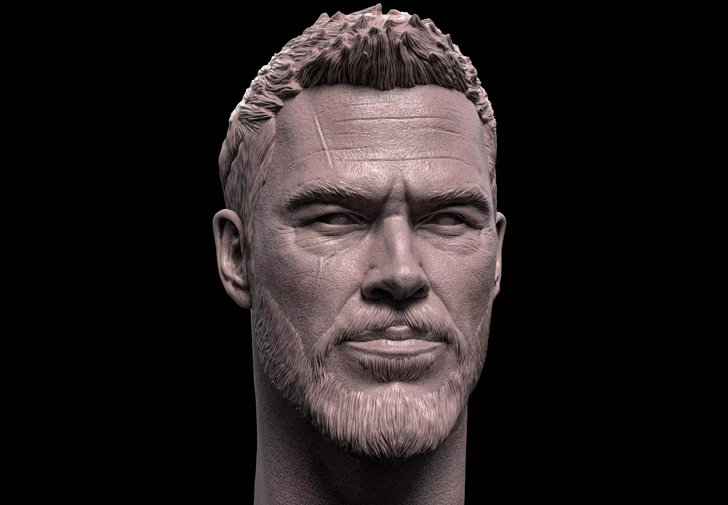Thor- Chris Hemsworth Head 3D print model_0