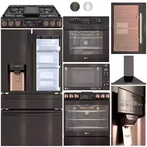 lg-kitchen appliances 3D model