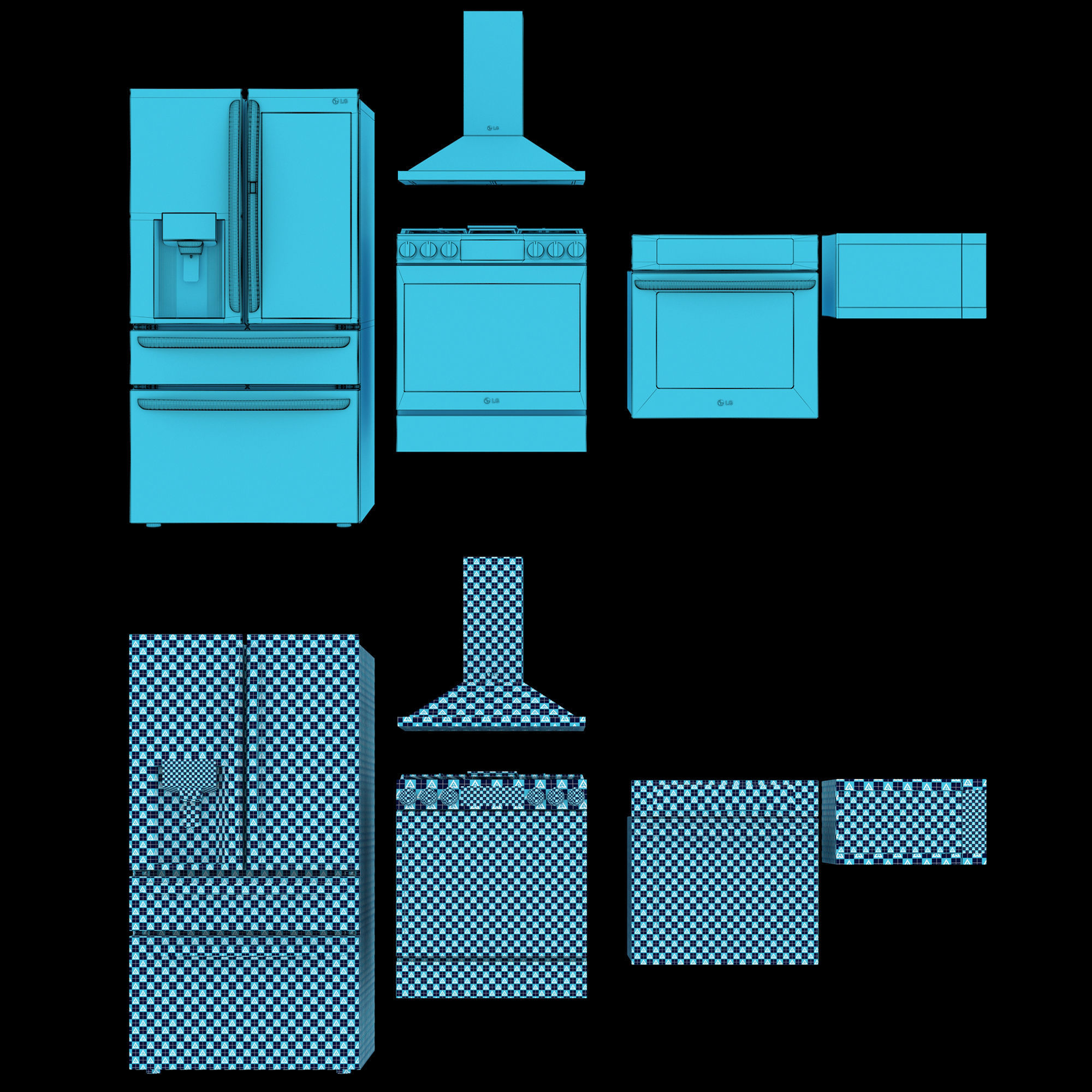 lg-kitchen appliances 3D model_2
