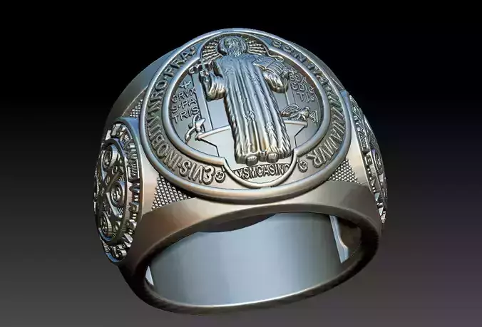 Saint Benedict Ring - Sao Bento  3D print model