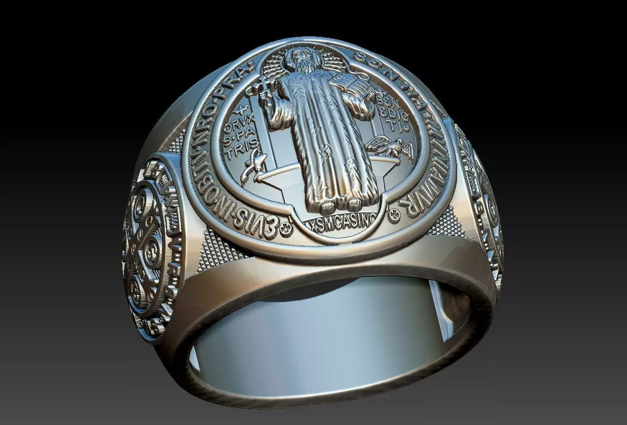 Saint Benedict Ring - Sao Bento  3D print model_0