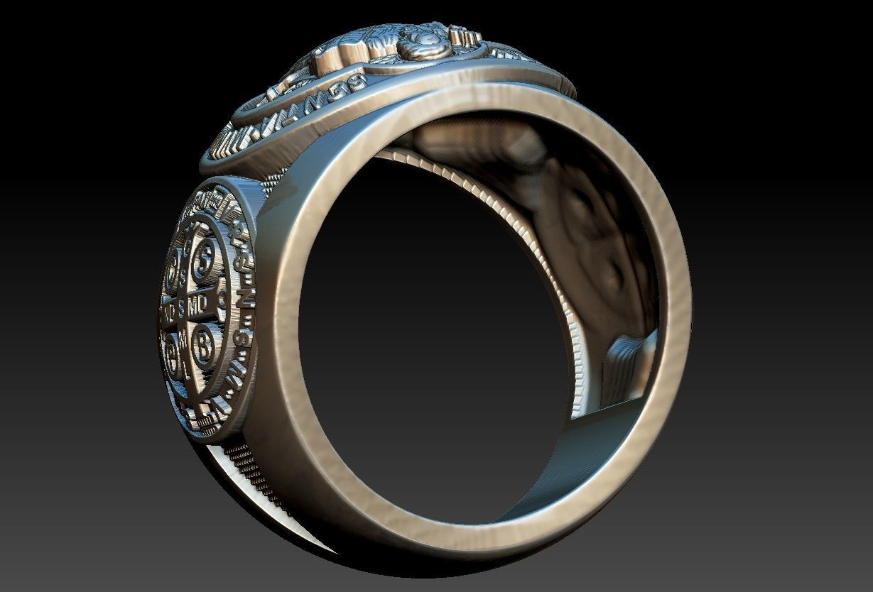Saint Benedict Ring - Sao Bento  3D print model_12