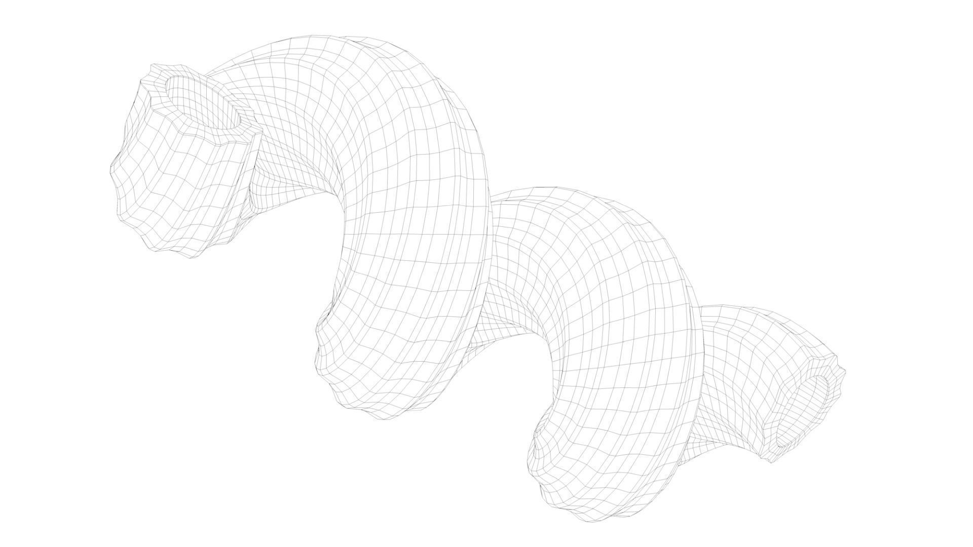 Pasta Cavatappi macaroni 3D model_6