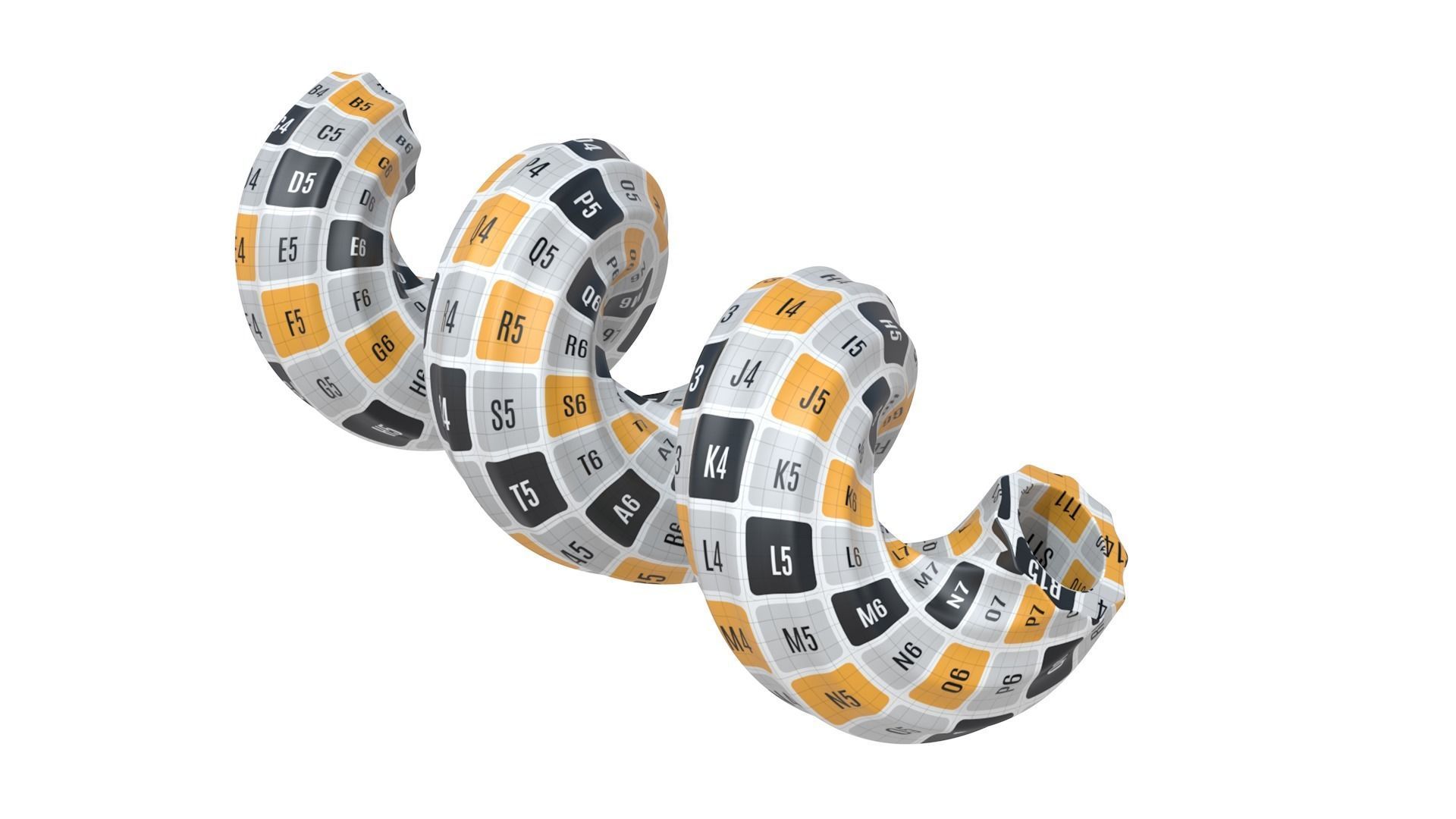 Pasta Cavatappi macaroni 3D model_2