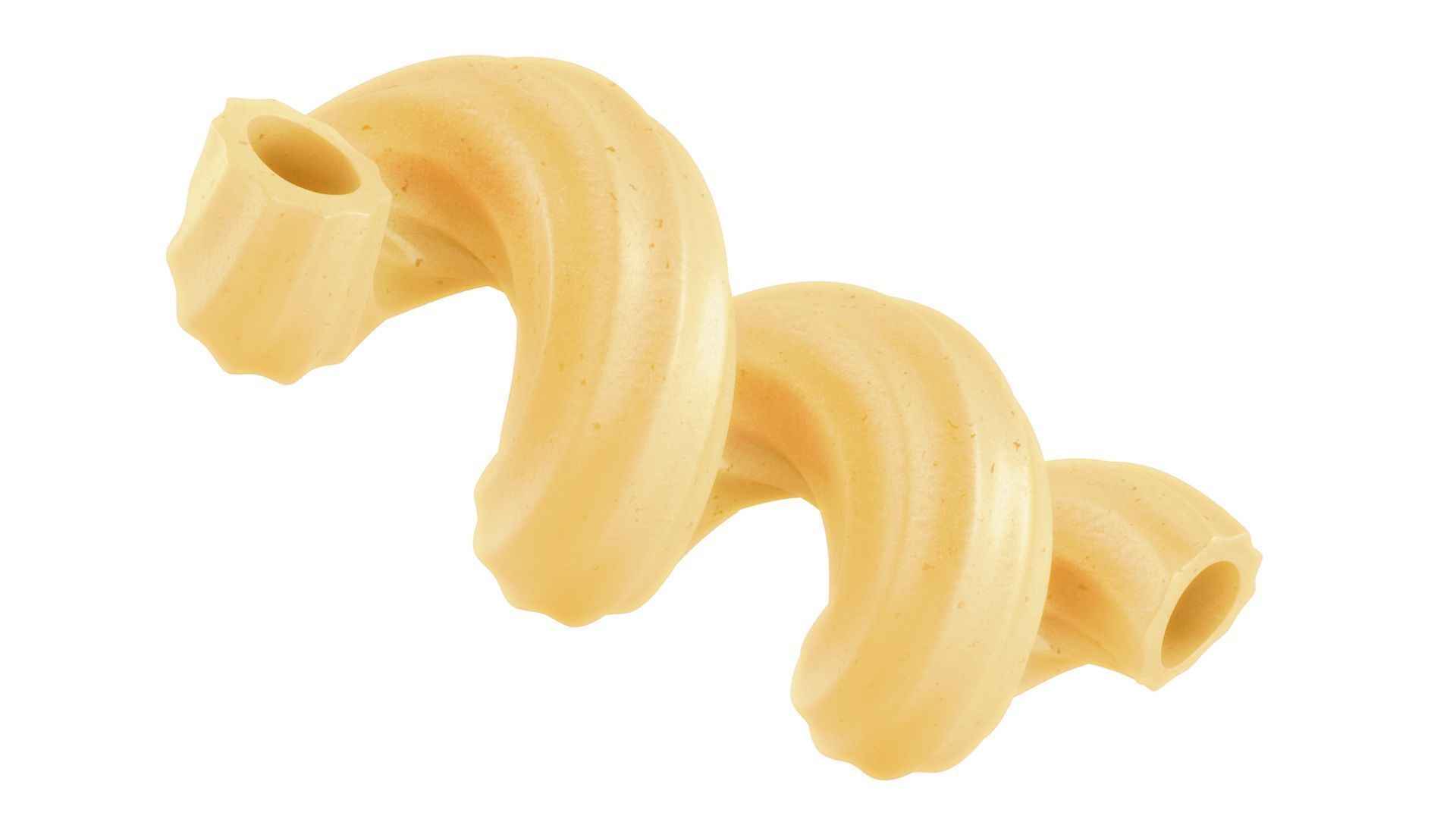 Pasta Cavatappi macaroni 3D model_1