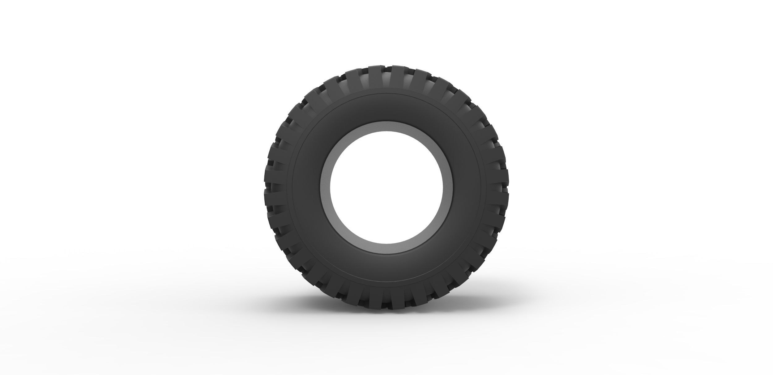 Offroad tire 44 Scale 1 to 25 3D print model_4