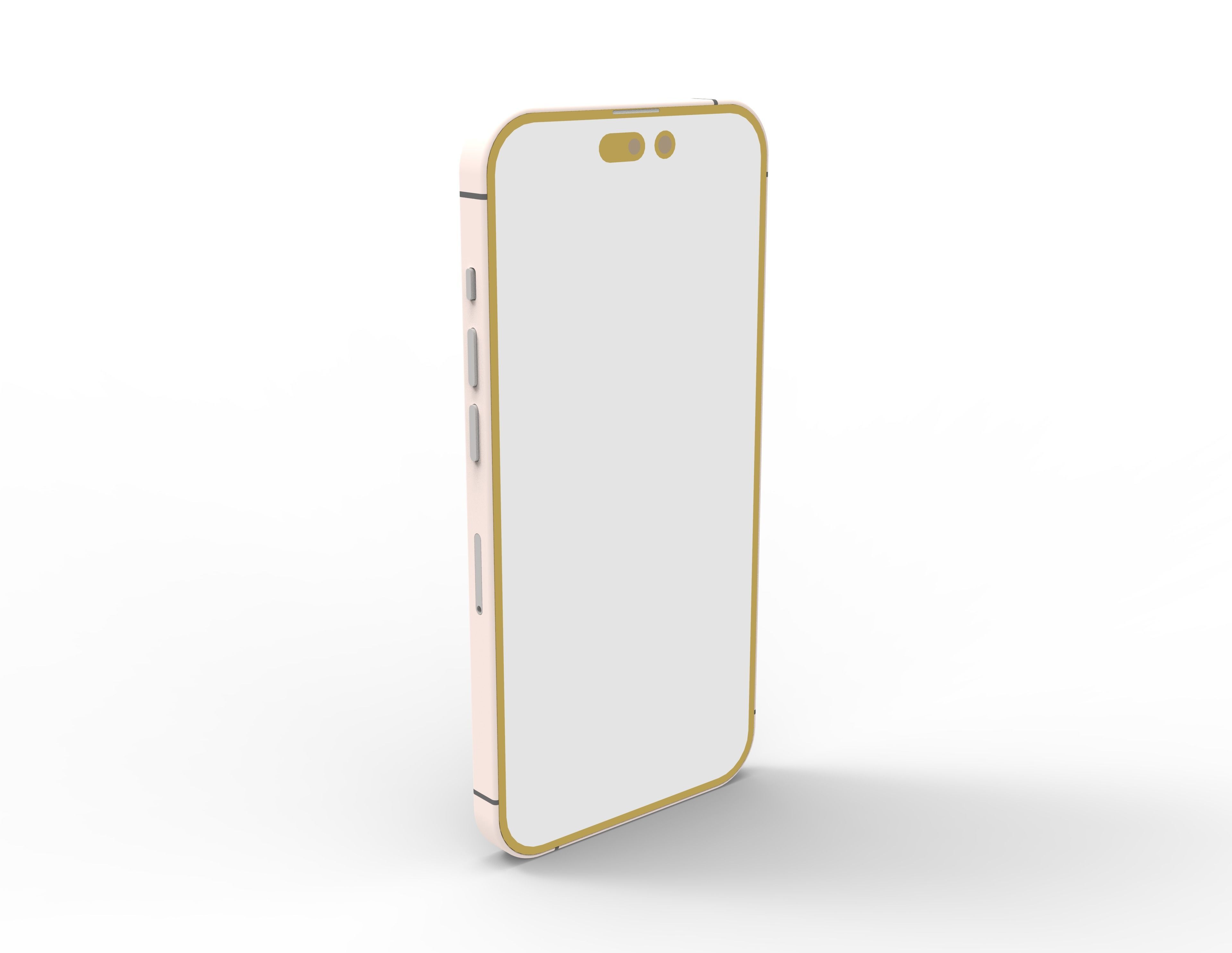 Apple-iPhone-14-Pro iphone with two camera lenses 3D print model_4