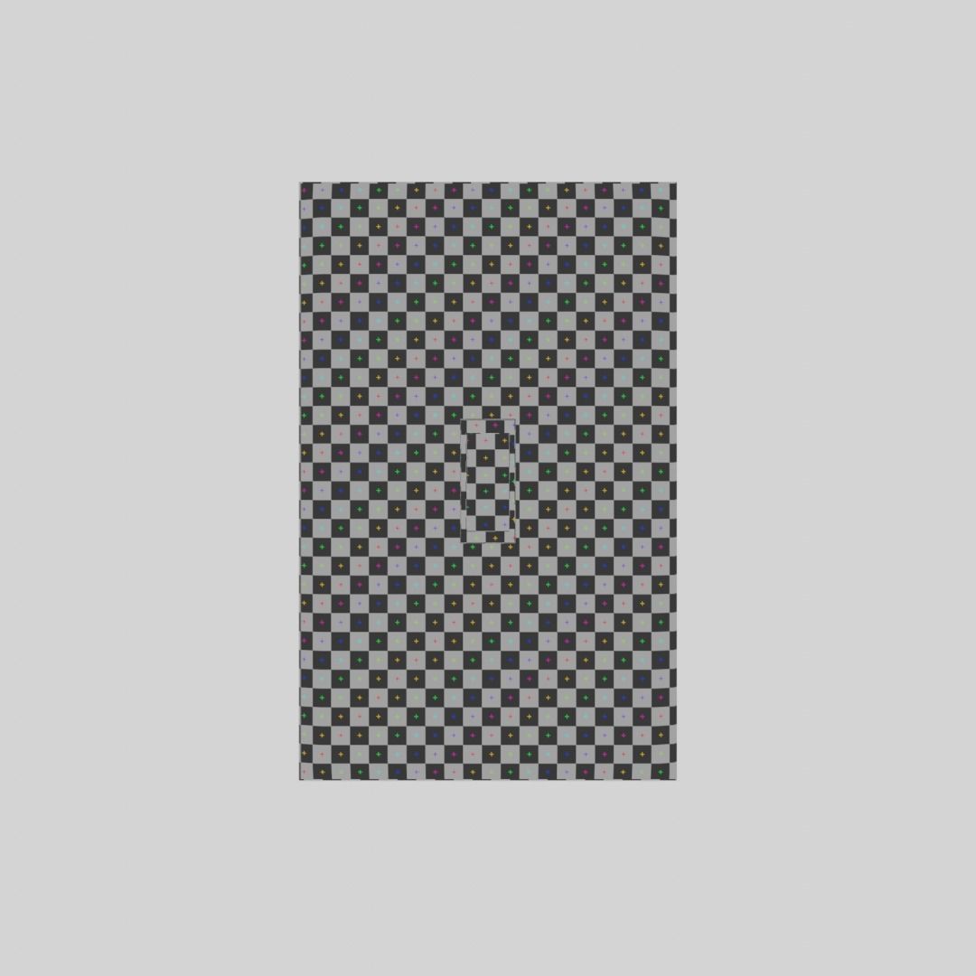 Wall Switch Light Low-poly 3D model_11