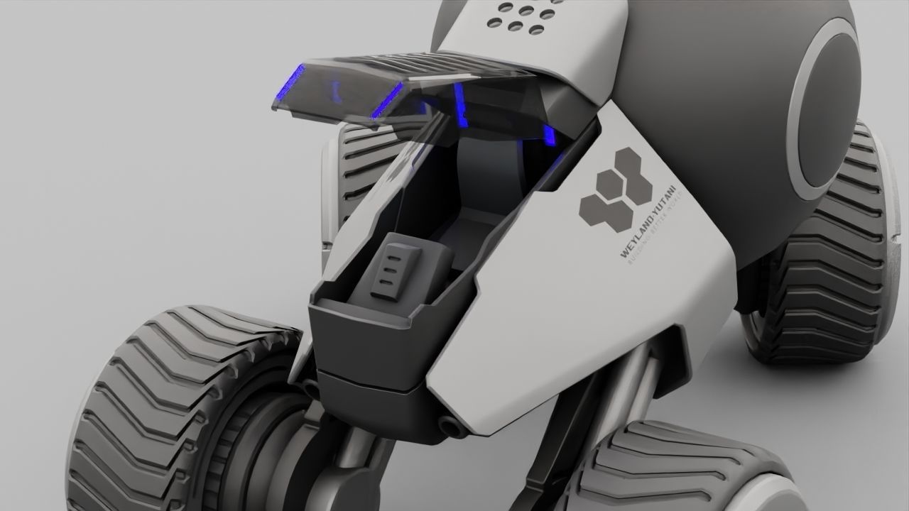 Planet Explorer Mega Truck  rigged 3D model_28