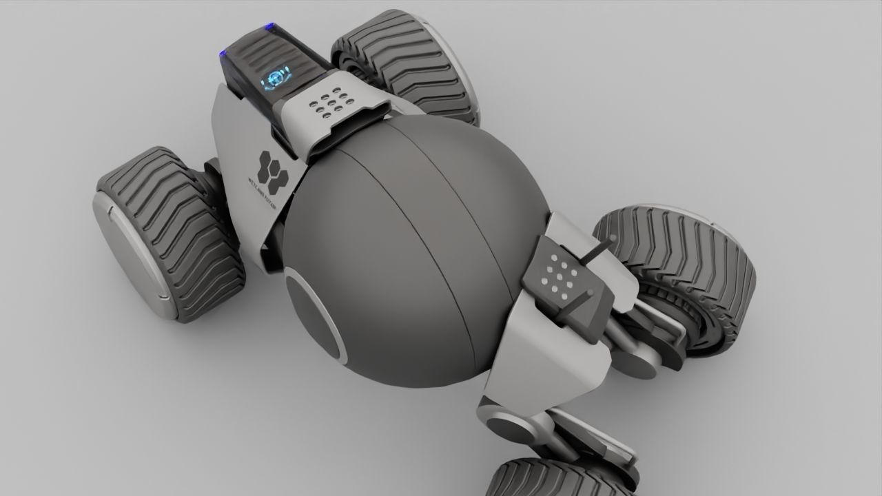 Planet Explorer Mega Truck  rigged 3D model_21