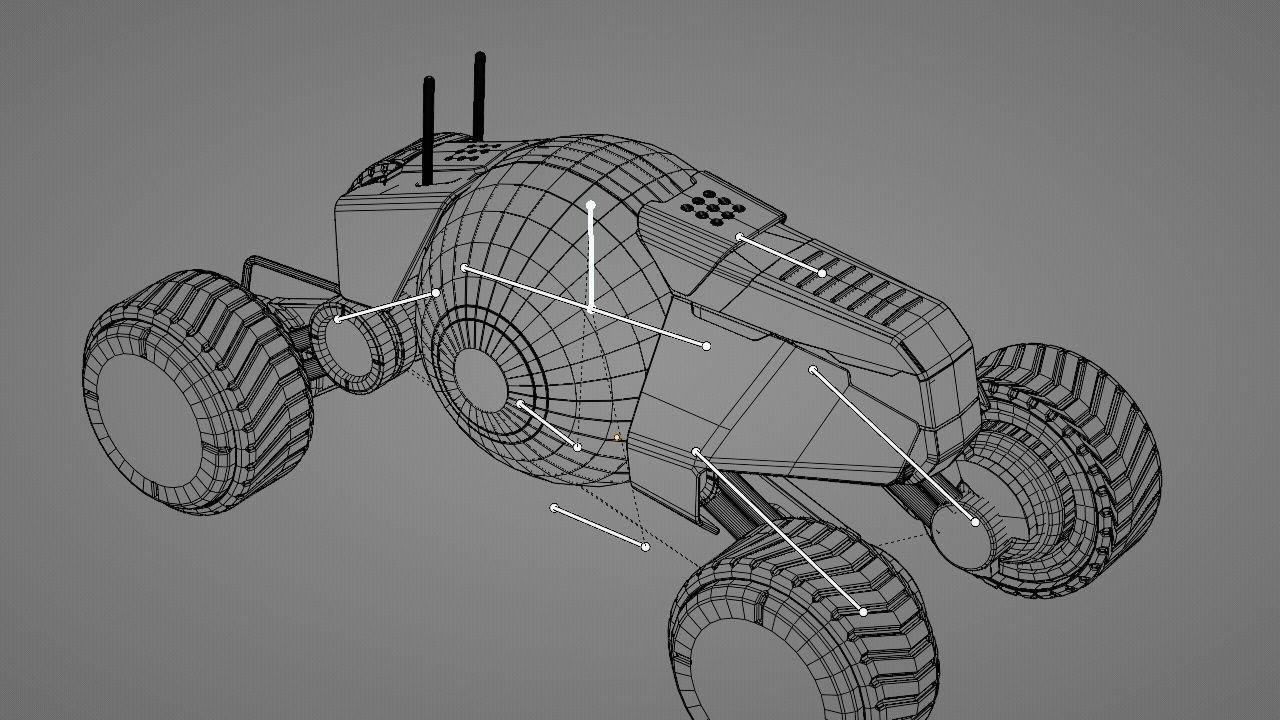 Planet Explorer Mega Truck  rigged 3D model_39