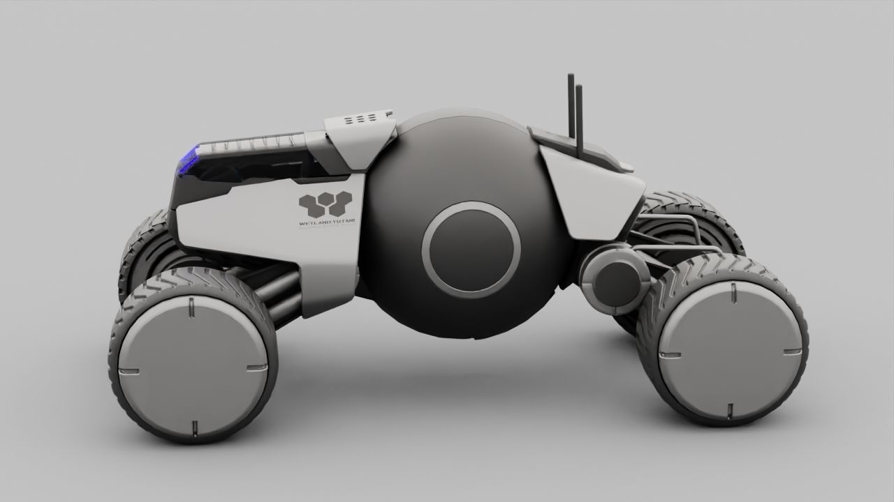 Planet Explorer Mega Truck  rigged 3D model_8