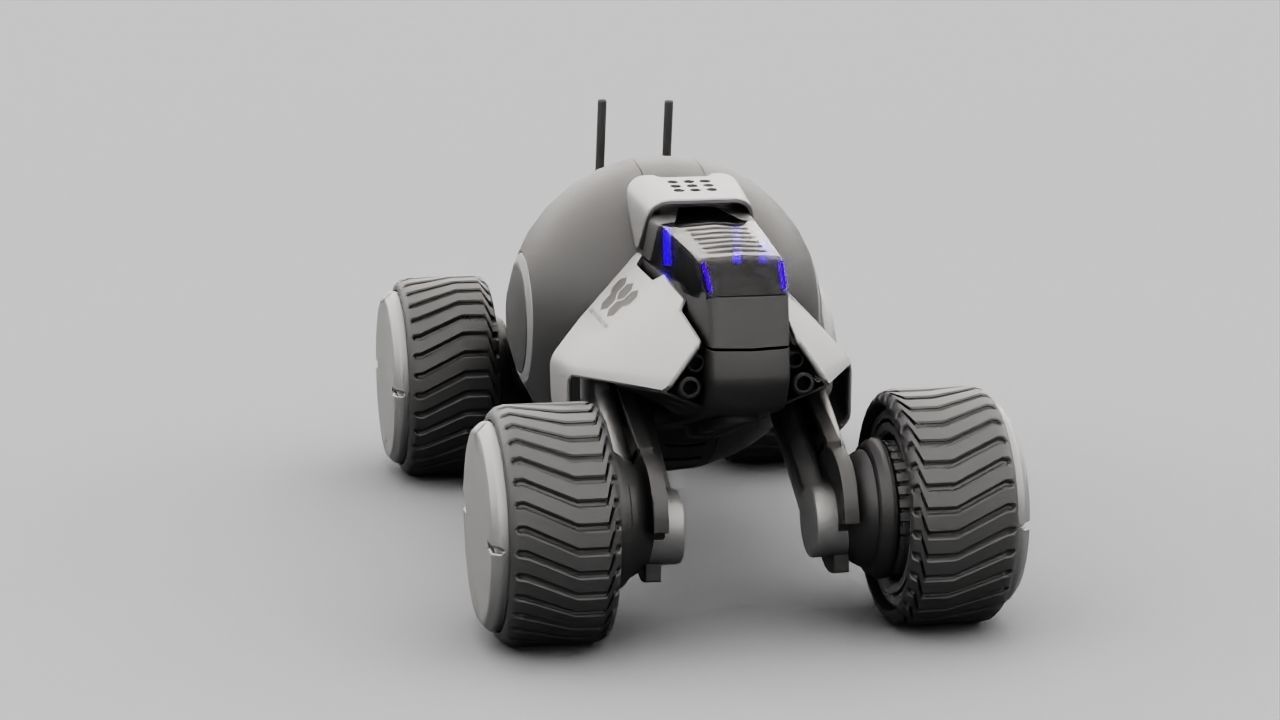 Planet Explorer Mega Truck  rigged 3D model_4