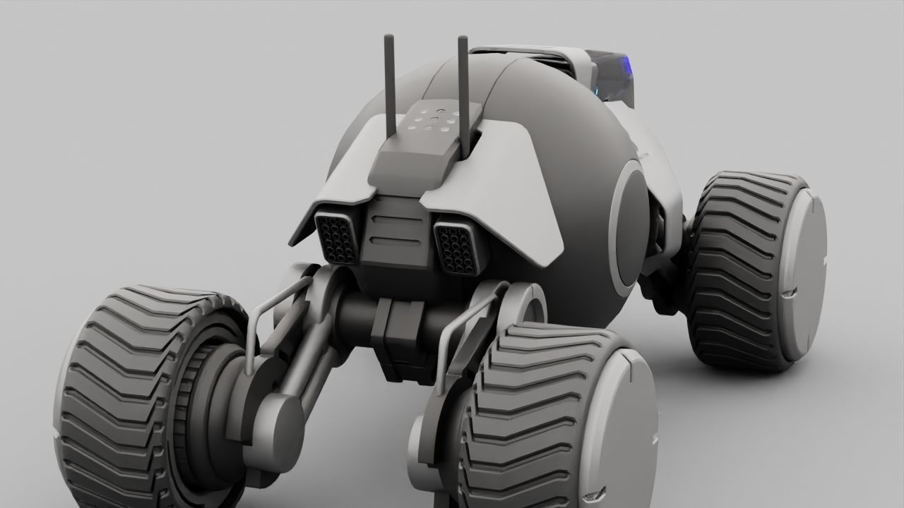Planet Explorer Mega Truck  rigged 3D model_12