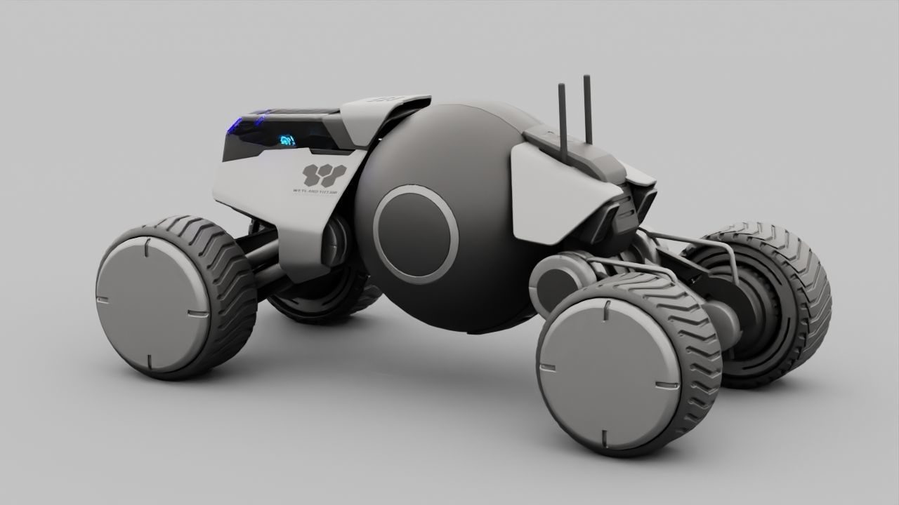 Planet Explorer Mega Truck  rigged 3D model_9