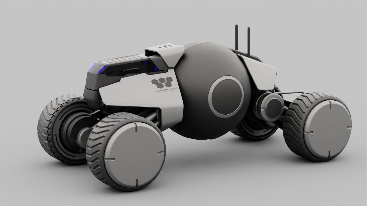 Planet Explorer Mega Truck  rigged 3D model_7