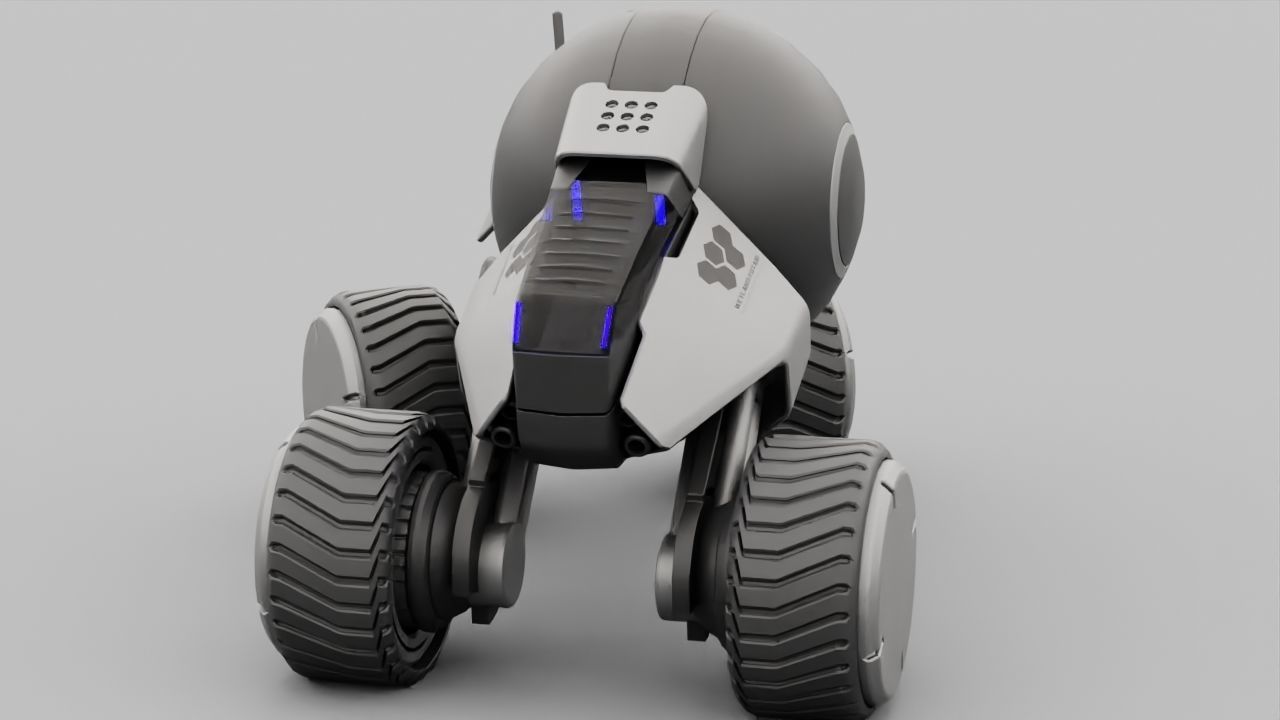 Planet Explorer Mega Truck  rigged 3D model_19