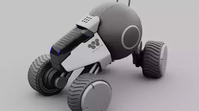 Planet Explorer Mega Truck  rigged 3D model