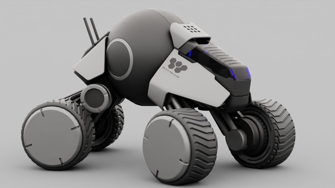 Planet Explorer Mega Truck  rigged 3D model_1