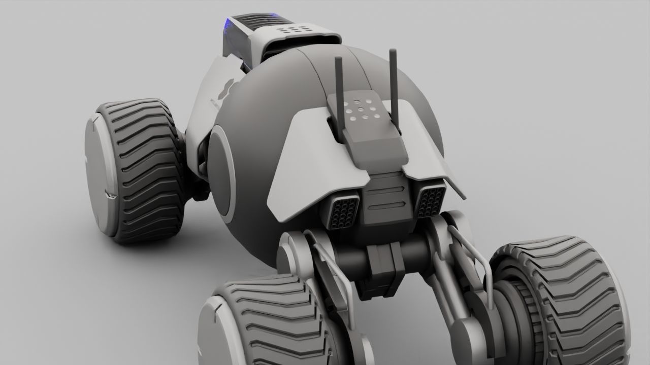 Planet Explorer Mega Truck  rigged 3D model_11