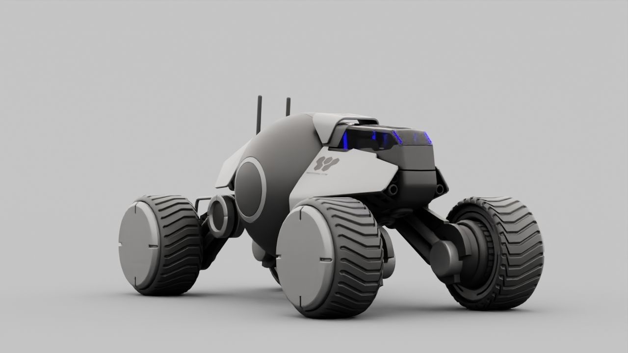 Planet Explorer Mega Truck  rigged 3D model_3