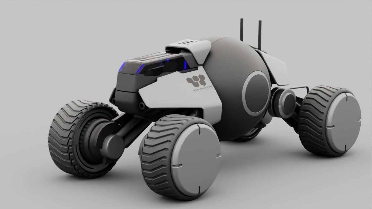 Planet Explorer Mega Truck  rigged 3D model_6