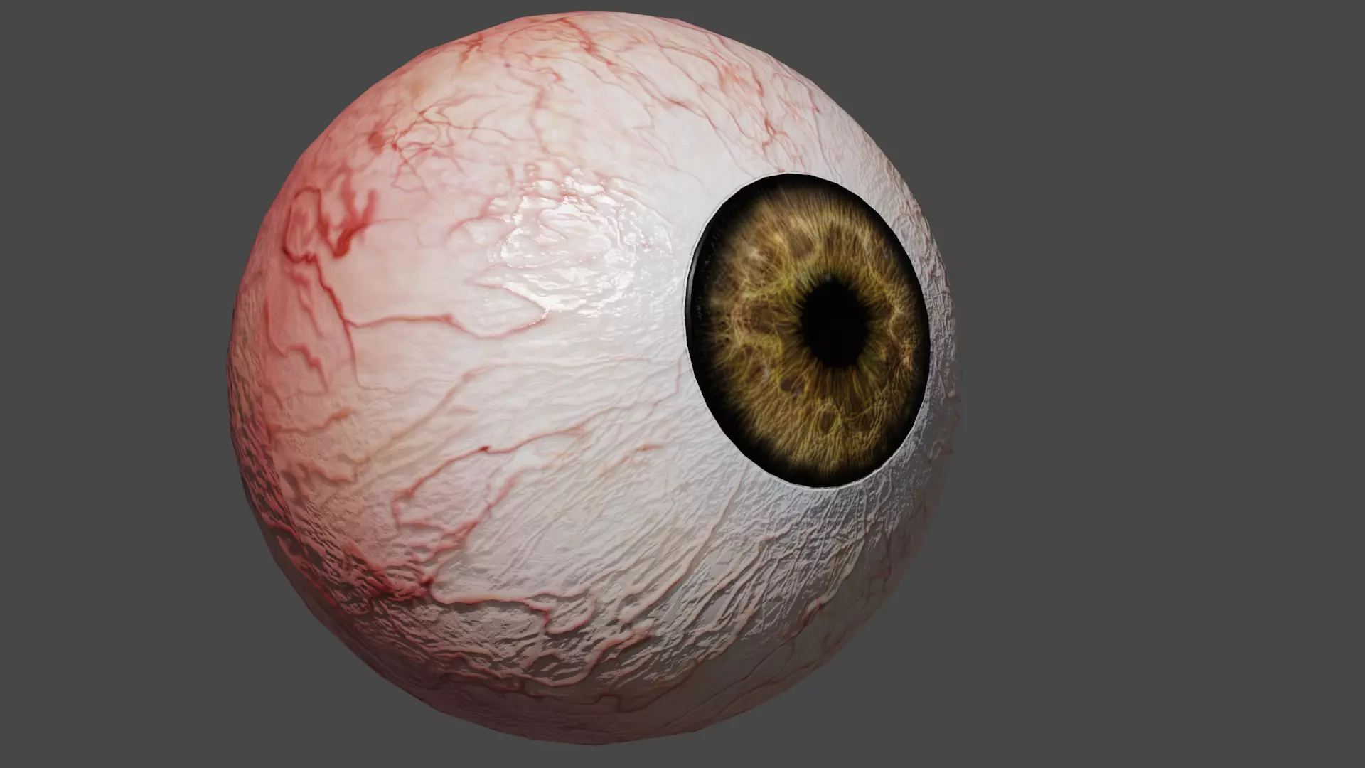 Low poly eye - Ojo de pocos poligonos Low-poly 3D model