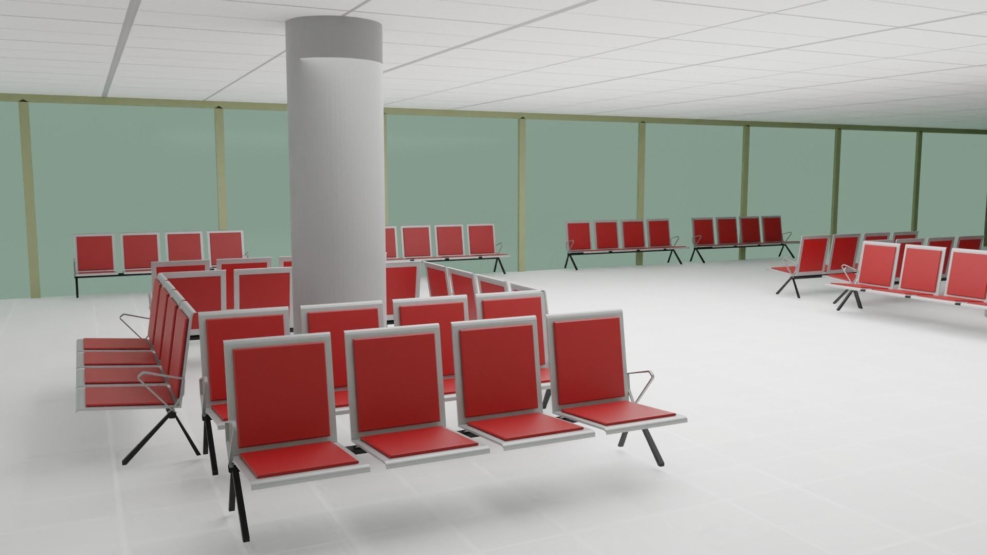 Hospital Interior Low-poly 3D model_2