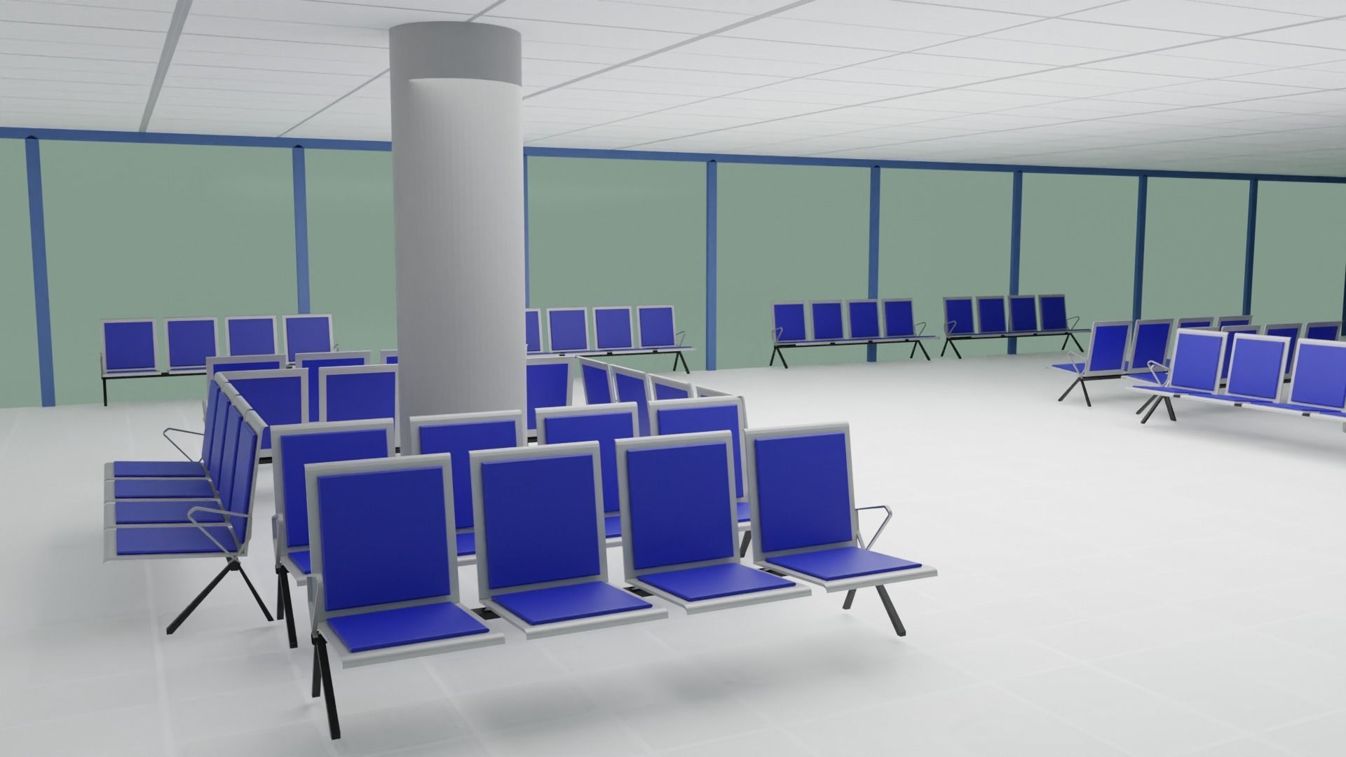 Hospital Interior Low-poly 3D model_2