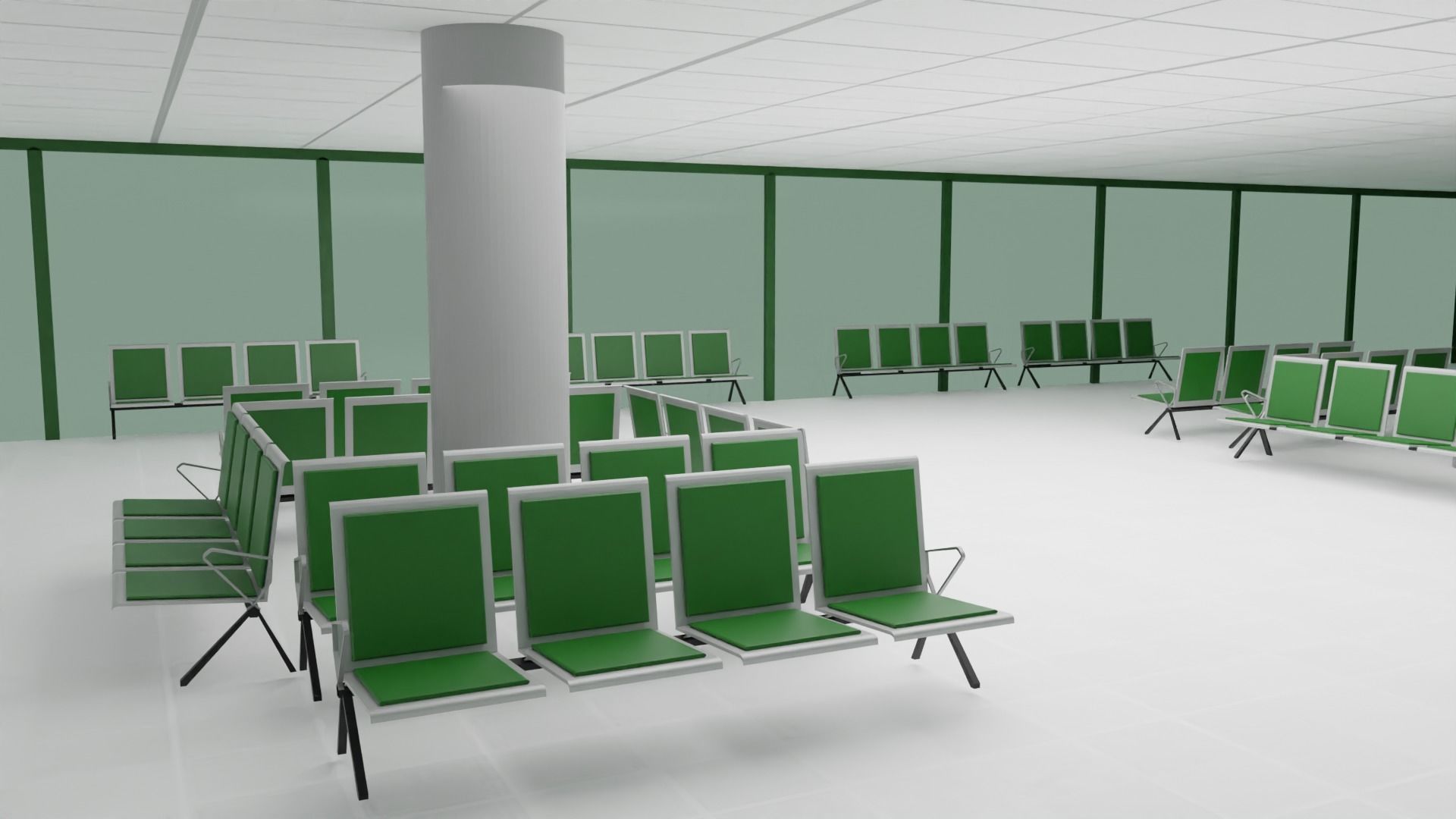 Hospital Interior Low-poly 3D model_2