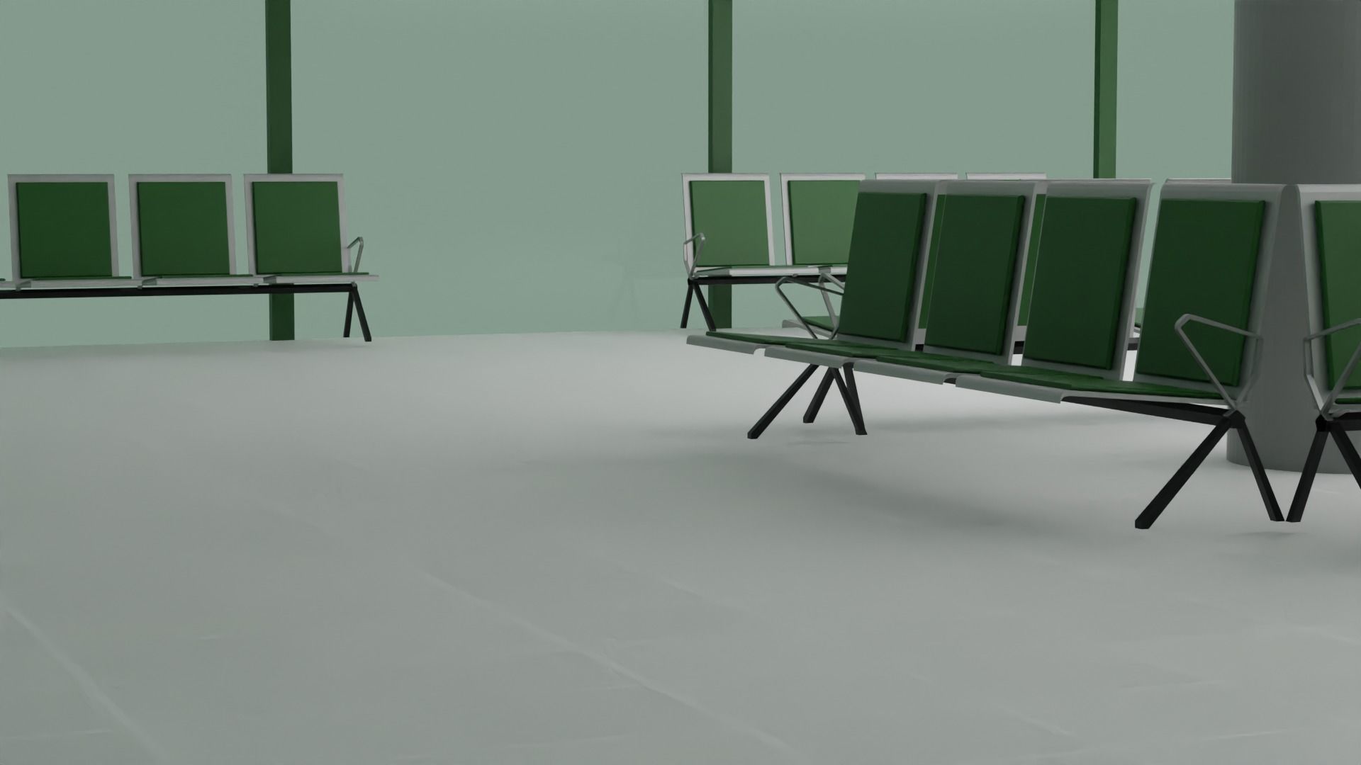 Hospital Interior Low-poly 3D model_5