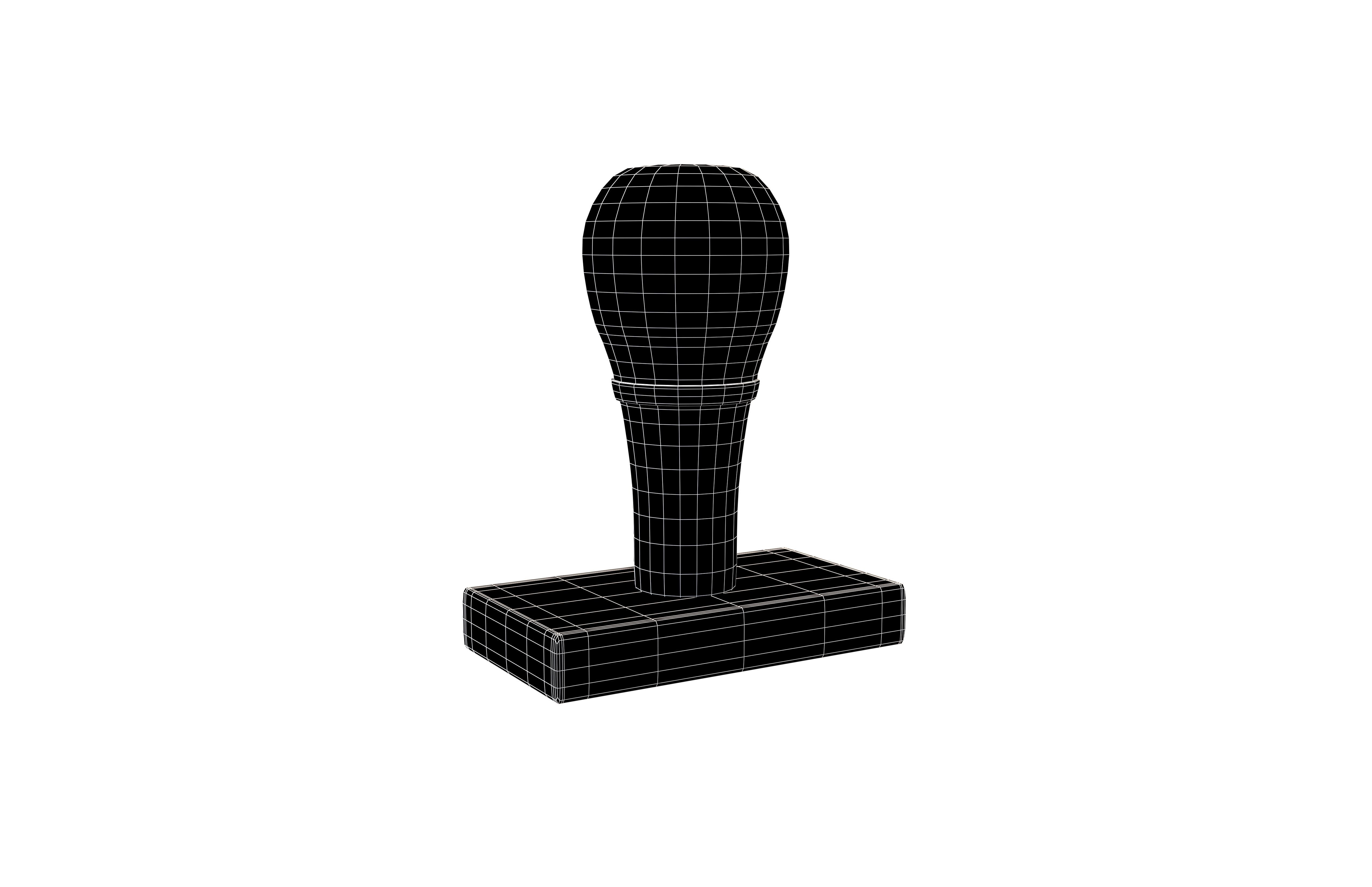 Rubber Stamp v1 005 Low-poly 3D model_5